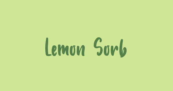 Lemon Sorbet font thumbnail